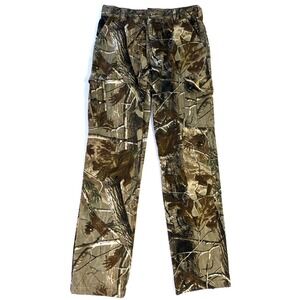 Browning Jr Kids Youth XL Realtree Camo Cargo Hunting Pants Adjustable (30x32)